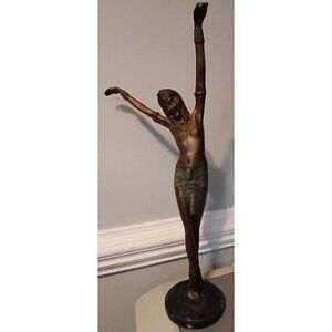 D H Chiparus Egyptian Dancer Bronze Sculpture
